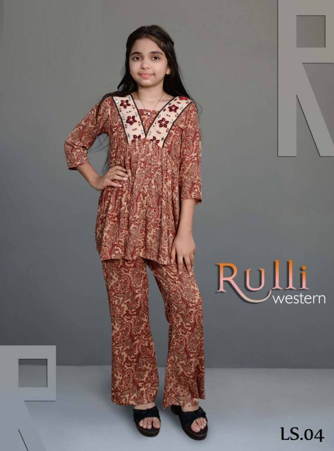 Rulli Kids Western Girls Wear Catalog